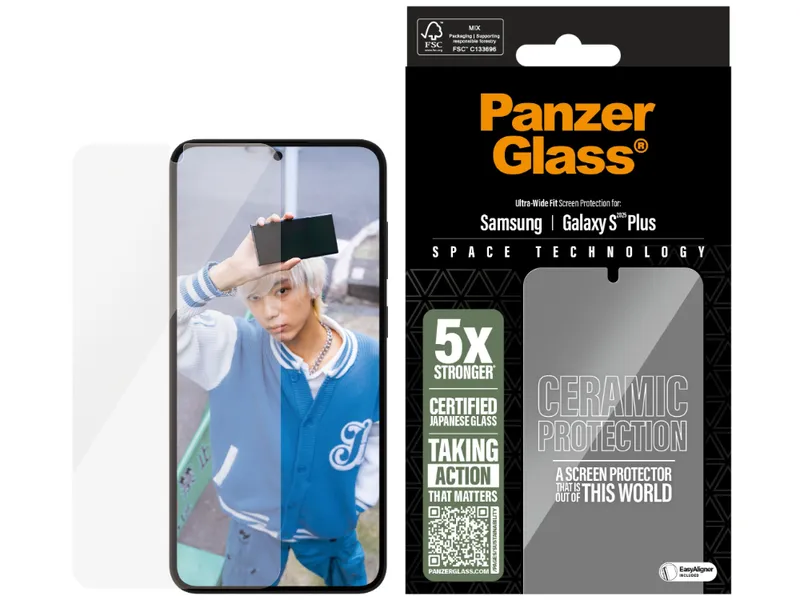 PanzerGlass® Ceramic Screen Protector - Samsung Galaxy S25+