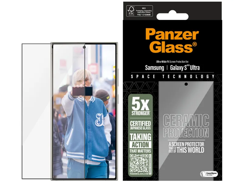 PanzerGlass® Ceramic Screen Protector - Samsung Galaxy S25 Ultra