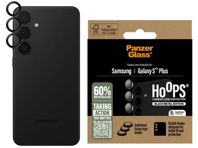 PanzerGlass Hoops Lens Protector - Samsung Galaxy S25+ - Black