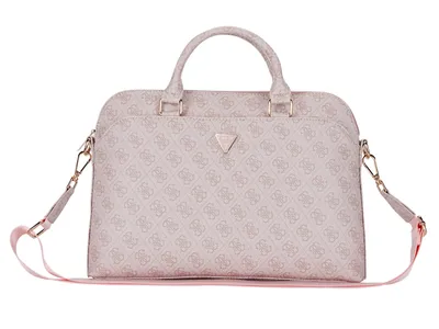 Guess 4G Zipper Pocket - Laptop Bag 15/16-inch - Pink