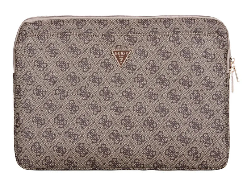 Guess 4G Zipper Pocket - Laptop Sleeve 14-inch - Brown