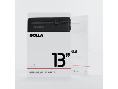 GOLLA Metro Laptop Sleeve - Neoprene 13" - Black