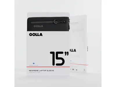 GOLLA Metro Laptop Sleeve - Neoprene 15" - Black