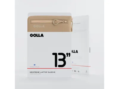 GOLLA Metro Laptop Sleeve - Neoprene 13" - Coffee