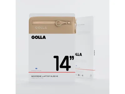 GOLLA Metro Laptop Sleeve - Neoprene 14" - Coffee