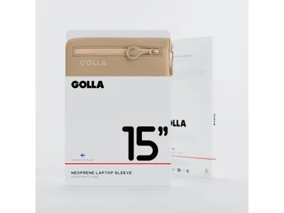 GOLLA Metro Laptop Sleeve - Neoprene 15" - Coffee