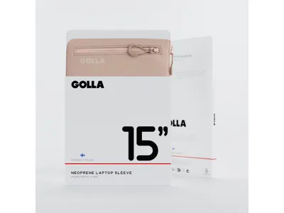 GOLLA Metro Laptop Sleeve - Neoprene 15" - Cream