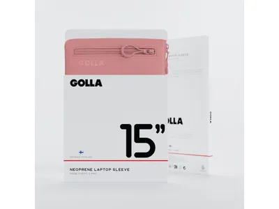 GOLLA Metro Laptop Sleeve - Neoprene 15" - Dirty Pink