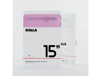 GOLLA Metro Laptop Sleeve - Neoprene 15" - Pastel Lilac