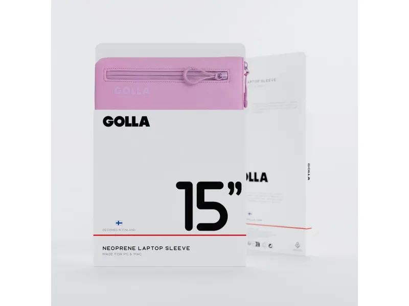 GOLLA Metro Laptop Sleeve - Neoprene 15" - Pastel Lilac