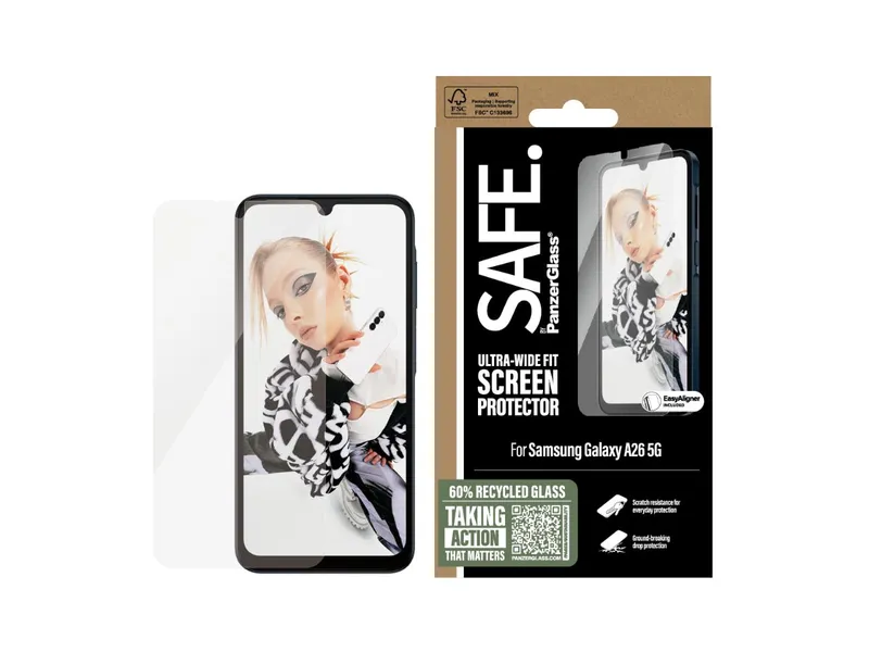 SAFE by Panzer UtraWide Fit Screen Protector - Samsung A26 5G