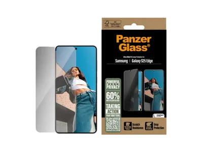 PanzerGlass UltraWide Fit Privacy Screen Protector - Samsung Galaxy S25 Edge