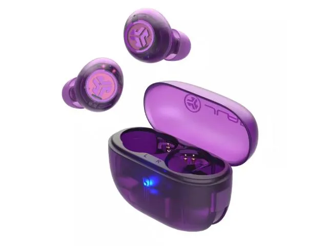 JLab Go Pop ANC True Wireless Earbuds - Clear Purple