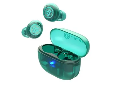 JLab Go Pop ANC True Wireless Earbuds - Clear Teal