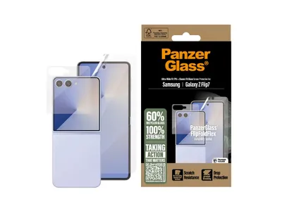Panzer 2-in-1 Screen Protector Samsung Galaxy Z Flip 7 - Glass + Film