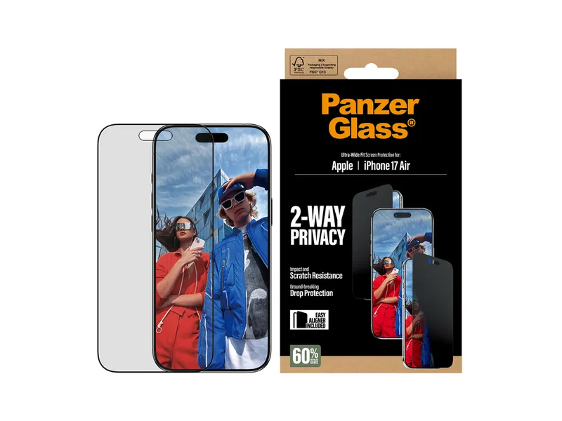 PanzerGlass UWF Privacy Screen Protector - iPhone Air