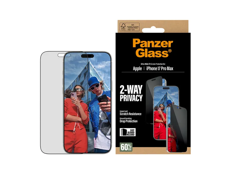 PanzerGlass UWF Privacy Screen Protector - iPhone 17 Pro Max