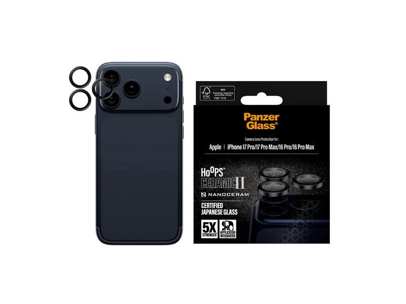 Panzer Hoops Ceramic Lens Protector - iPhone 17 Pro/17 Pro Max
