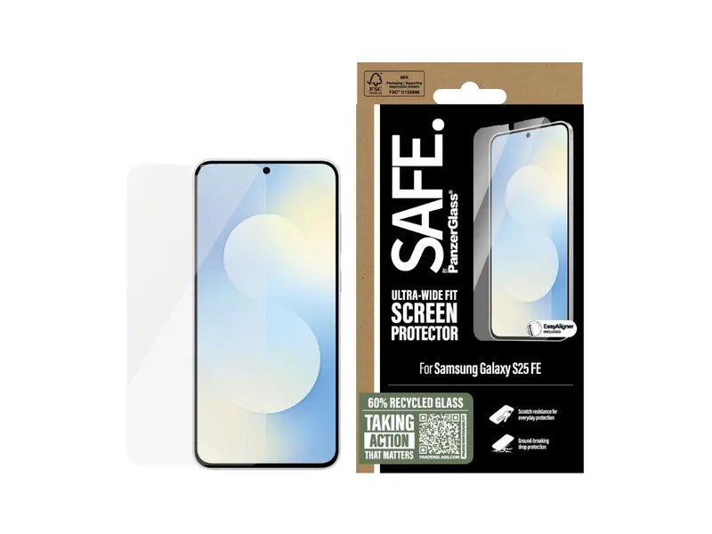 SAFE by Panzer UltraWide Fit Screen Protector - Samsung Galaxy S25 FE