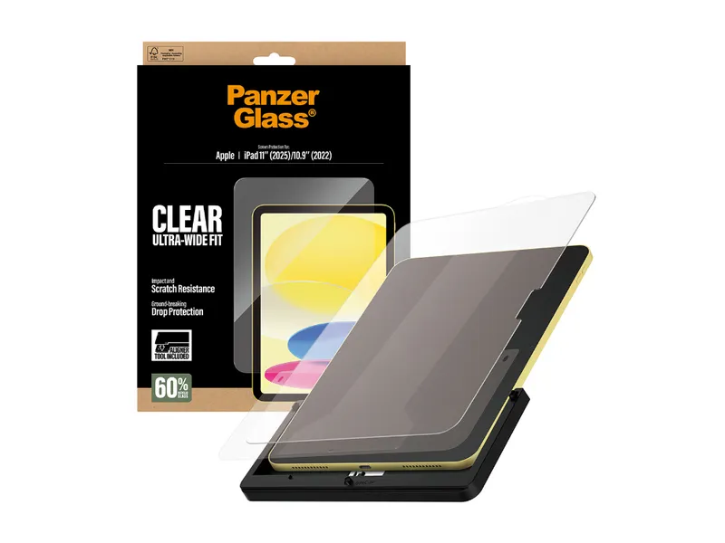 Panzer UWF Screen Protector iPad 11" Gen 6/iPad 10.9" w. Fastfit tool