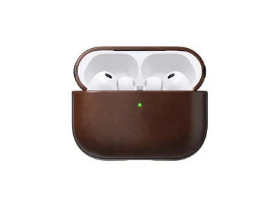 NOMAD Modern Leather Case - AirPods Pro 3 - Rustic Brwn Hrwn
