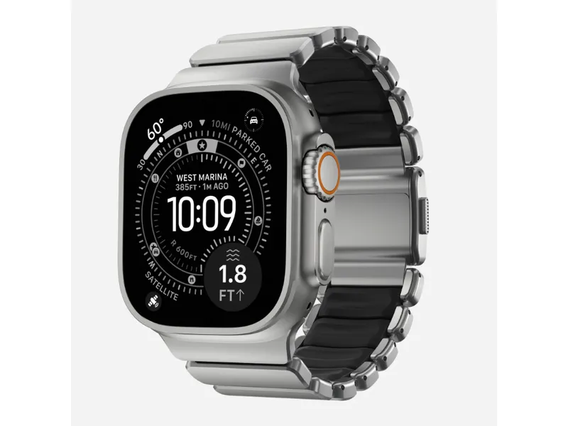 NOMAD Stratos - Apple Watch (49mm/ULTRA1&2) Ti Natural/Black