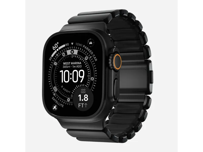 NOMAD Stratos - Apple Watch (49mm/ULTRA1&2) Ti Black/Black