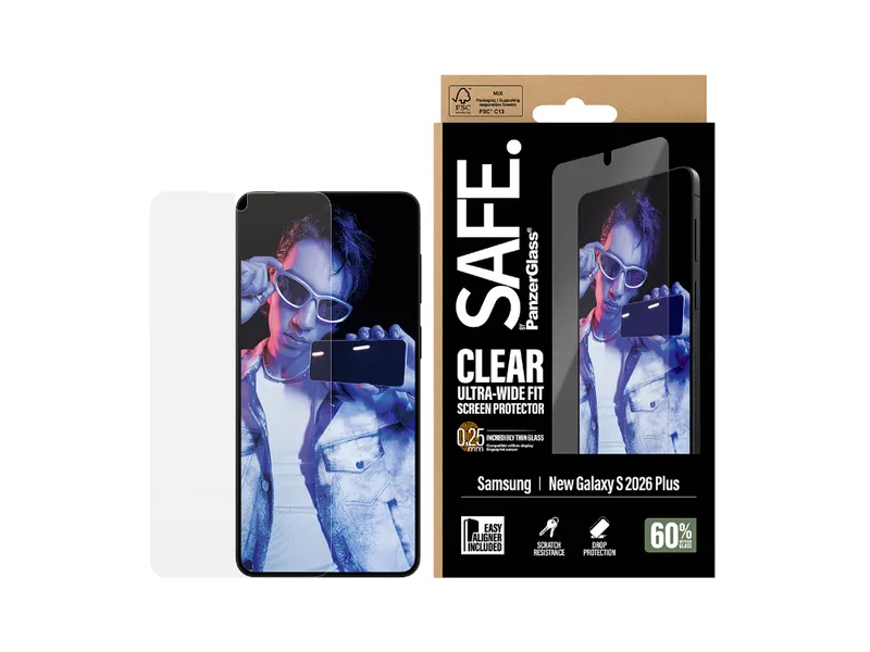 SAFE by Panzer UltraWide Fit Screen Protector - Samsung Galaxy S26+