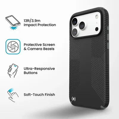 Speck Presidio GRIP Magsafe | iPhone 18 Pro Max/iPhone 17 Pro Max - Black
