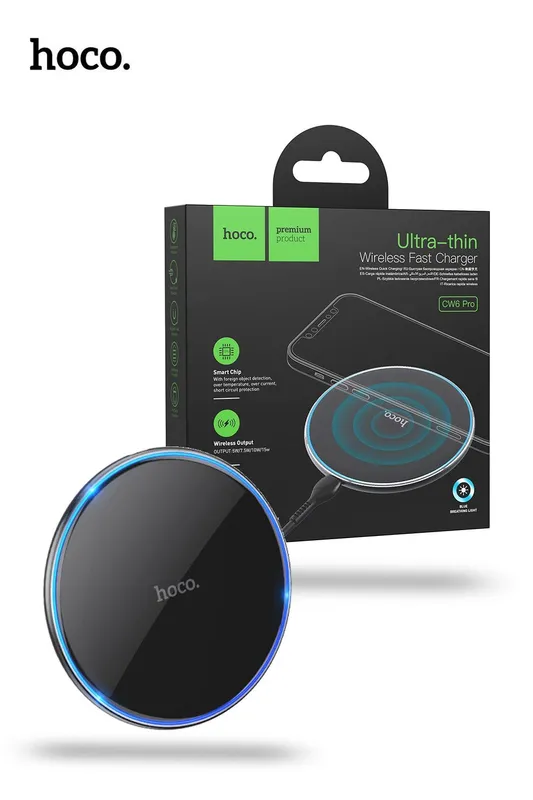 hoco. CW6 Pro 15W Wireless Charger - Black