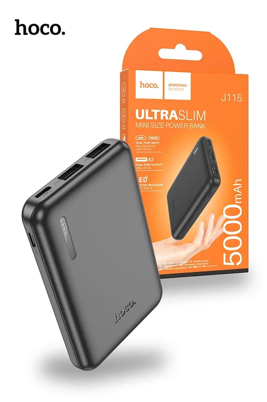 hoco. J115 5000mAh Journey Power Bank - Black