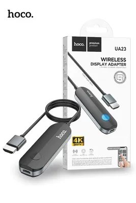 hoco. UA23 Flowing Wireless Display Adapter For iPhone - Black