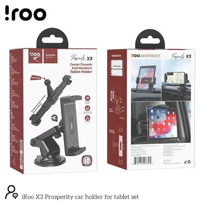 Roo X3 [2in1] | Windscreen/Back Headrest in-car Phone/