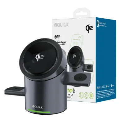 iQuick Satellite CBT-10Q 3 in 1 Foldable Wireless Charger Stand