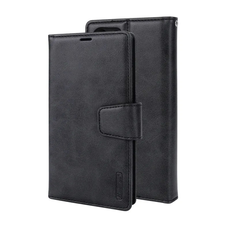 Hanman 2 in 1 Detachable Flip Leather Wallet Case With Magnetic Ring for Samsung Galaxy S25 Edge
