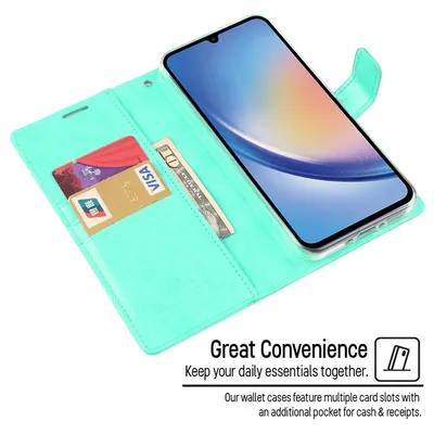 Mercury Blue Moon Diary Case for Samsung Galaxy A36 5G