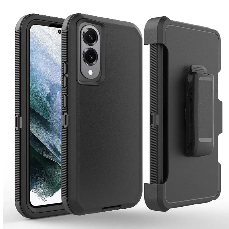 Shockproof Robot Armor Hard Plastic Case Cover with Belt Clip for Samsung Galaxy S25 Edge