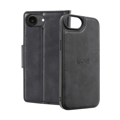 iPhone 16e Hanman 2 in 1 Detachable Flip Leather Wallet Case With Magnetic Ring