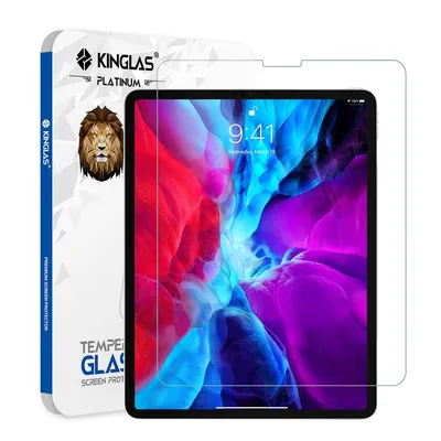 Kinglas Tempered Glass Screen Protector For iPad Pro 12.9 (2018) / 12.9 (2020) / 12.9 (2021) (Include Retail Package)