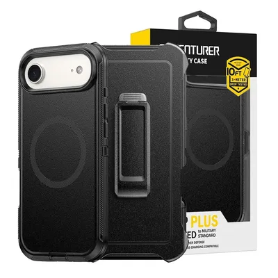 iPhone 17 Air Shockproof Robot Armor Hard Plastic Belt Clip Case Cover With Magnetic Ring