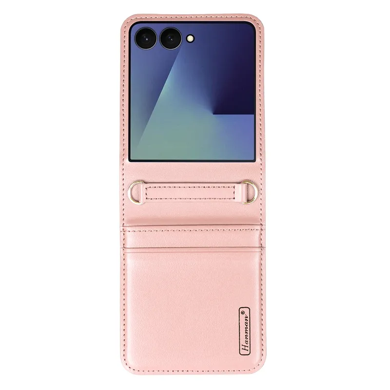 Hanman PU Flip Leather Wallet Cover Case for Samsung Galaxy Z Flip7