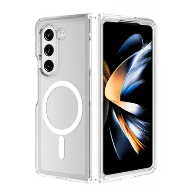 Ultimake Shockproof Transparent Case Cover With Magnetic Ring for Samsung Galaxy Z Fold6 - Transparent