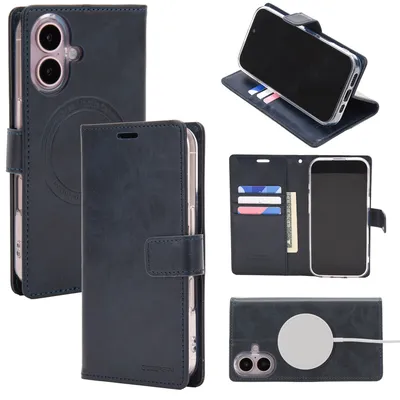 iPhone 17 Mercury Blue Moon Diary Case With Magnetic Ring