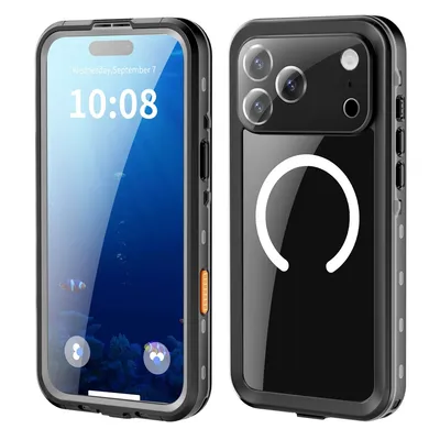 iPhone 17 Pro Redpepper Dot+ IP68 Waterproof Case Cover with Magnetic Ring for
