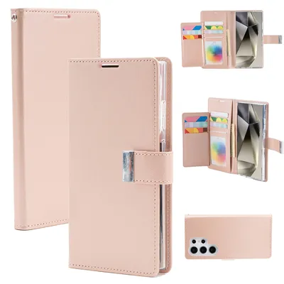 Mercury Rich Diary Case Cover With Magnetic Ring for Samsung Galaxy S25 Ultra