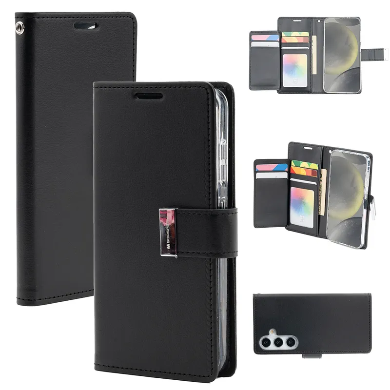 Mercury Rich Diary Case Cover With Magnetic Ring for Samsung Galaxy S25 Plus