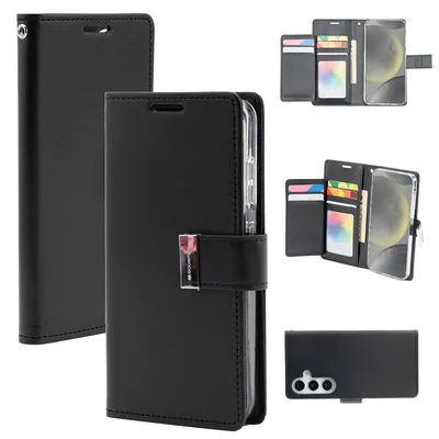 Mercury Rich Diary Case Cover With Magnetic Ring for Samsung Galaxy S25
