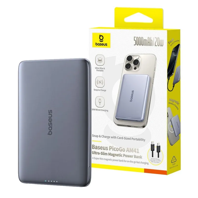 Baseus PicoGo AM41 Ultra-Slim Magnetic Power Bank 5000mAh 20W