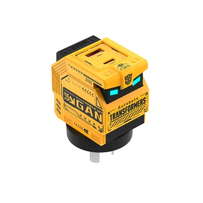 Transformers 35W PD Fast Charger TF-K21 GaN USB A + Type C Dual Port Fast Charging Charger Plug Adapter With LED