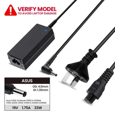Laptop Power Adapter AS3319040135 For Asus X201E Vivobook F200CA F200MA F201E Q200E S200E X200CA X200M X200MA
